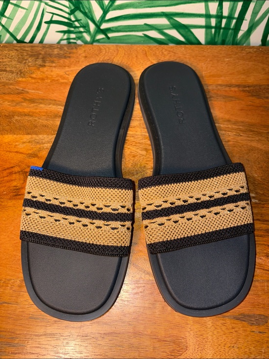 Rothy's Shoes - Rothy’s The Slide Sandal Gilded Crochet Women’s 8.5